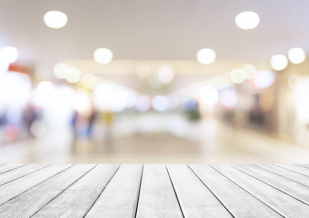 istock Abstract blur shopping mall background. 1255220299