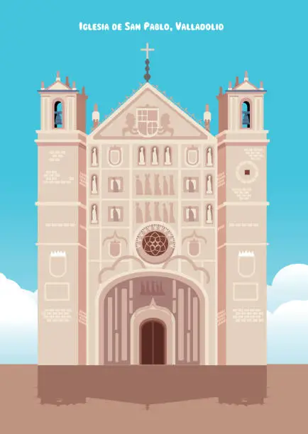 Vector illustration of San Pablo Church