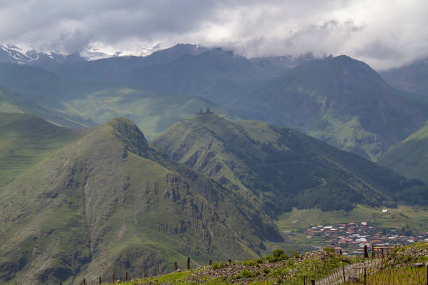 istock View of Stepantsminda village 1255223741