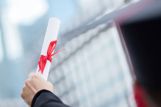 istock Congratulate the graduate at the university 1255228804