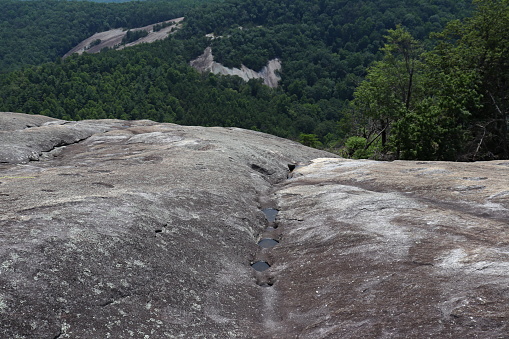 Various scenery inside Stone Mountain State Park located in North Carolina.