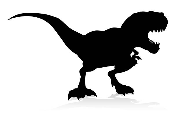 Cartoon Of T Rex Dinosaur Outline Illustrations, Royalty-Free Vector  Graphics & Clip Art - iStock