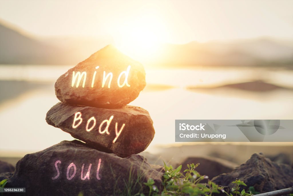 Körper, Geist, Seele, Geist - Lizenzfrei Wohlbefinden Stock-Foto