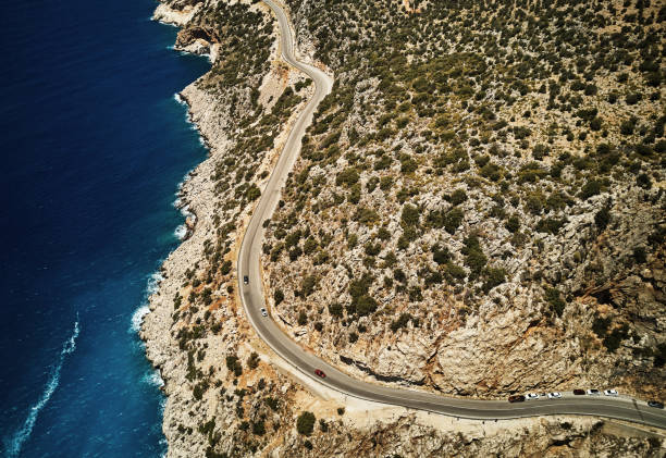 istock mediterranean sea coast aerial view, Turkey 1255251428