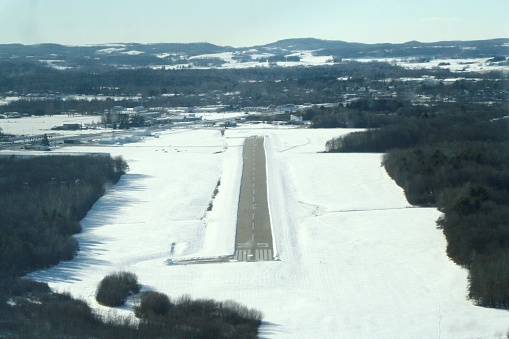 Runway in winter