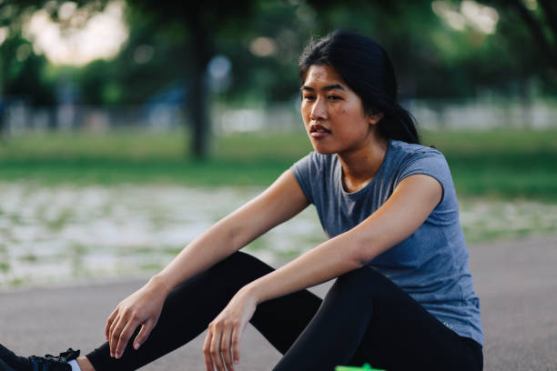 istock Young woman preparing to work out 1255254059