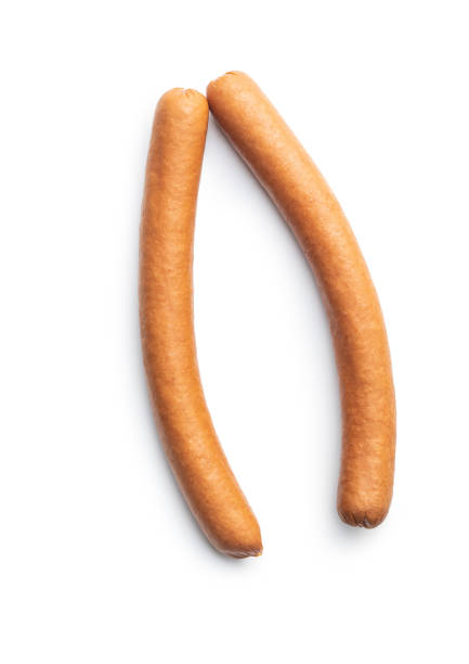 istock Fresh frankfurter sausages. 1255259141