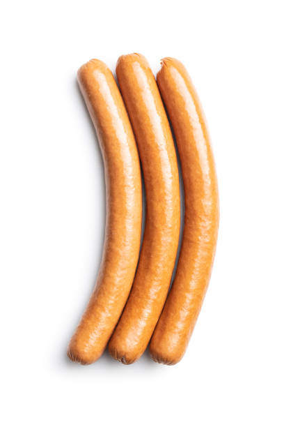istock Fresh frankfurter sausages. 1255259149