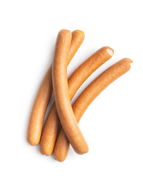 istock Fresh frankfurter sausages. 1255259284