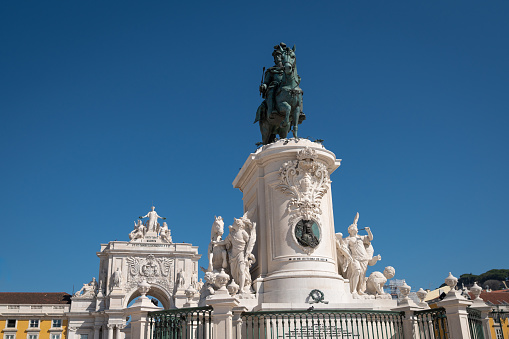 Statues at Praça do Comércio, Lisbon (Commerce Square)