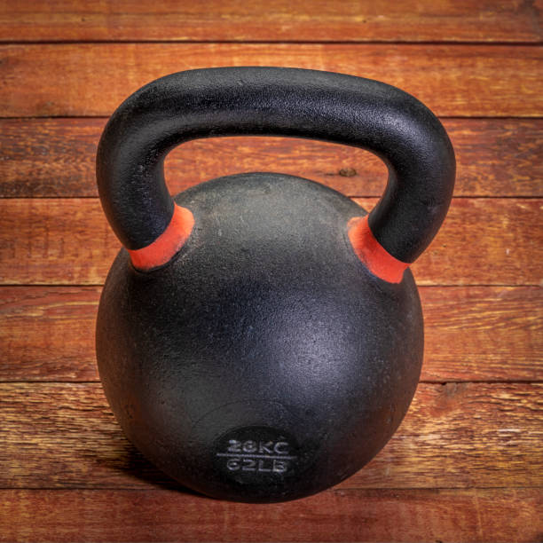 istock heavy iron kettlebell - fitness concept 1255261836
