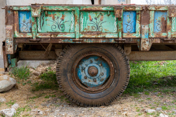 Part of Old tractor engine
