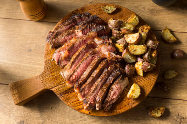istock Grass Fed Ribeye Steak and Potatoes 1255268297