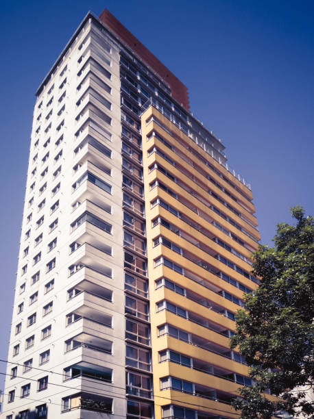 istock Yellow balconies under the sun 1255273907