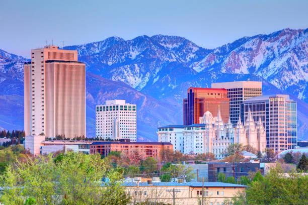 Salt Lake City, Utah Salt Lake City is the capital and the most populous municipality of the U.S. state of Utah salt lake city utah stock pictures, royalty-free photos & images