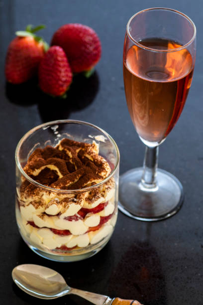 istock Dessert with fresh strawberry, cream cheese 1255282275