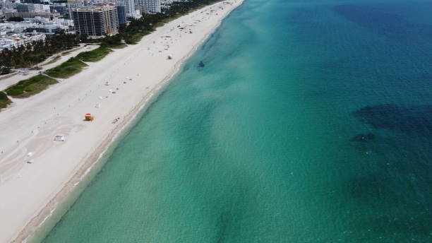 istock Empty South Beach, Miami during 4th of july closing 1255282546
