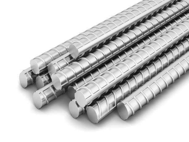 istock Steel reinforced bars 1255293125