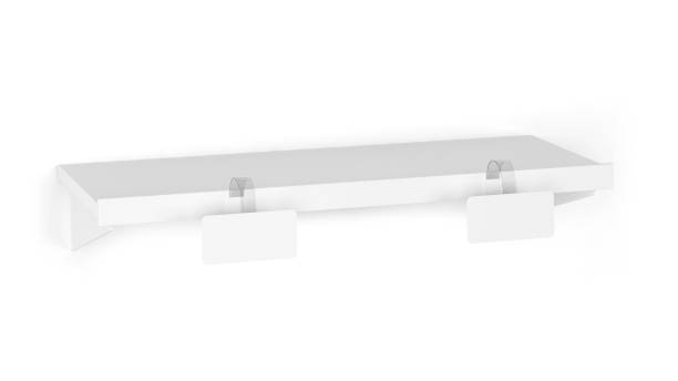 istock Blank wobbler tag on a market shelf mockup 1255293148
