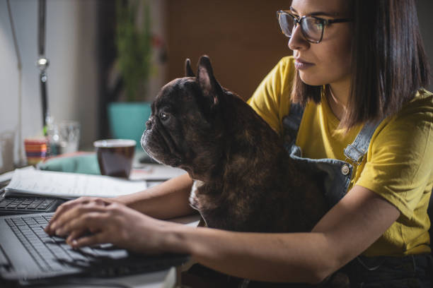 istock Young woman studying at home 1255293340