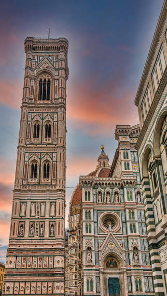istock Bell Tower of Il Duomo at Dusk 1255294292
