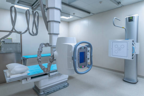 ct scan device in modern hospital stock photo