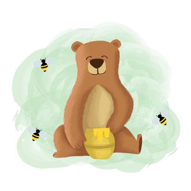 Vector Illustration Bear Eat Honey Cute Cartoon Stock Illustration - Download Image Now - Bear, Bee, Animal - iStock Vector Illustration Bear Eat Honey Cute Cartoon Stock Illustration - Download Image Now - Bear, Bee, Animal - iStock