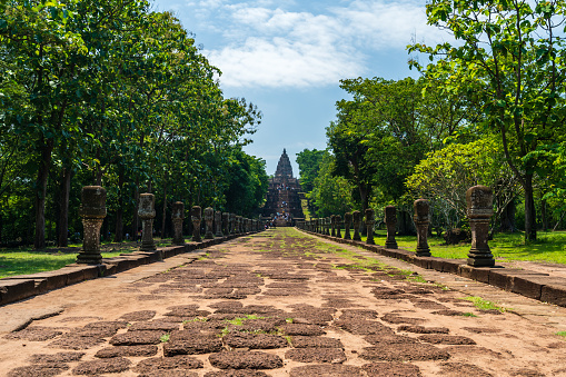 Prasat Khao Phanom Rung Historical park in Buriram city, Thailand