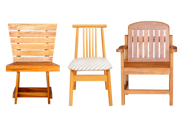 istock brown wooden chair isolated on white background 1255329501