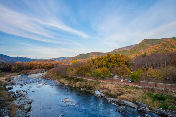 istock autumn colors in Chichibu Nagatoro 1255329555