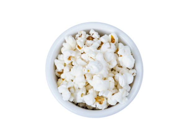 istock Sweet white airy crispy popcorn. Studio Photo 1255332099
