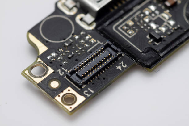 istock Macro shot of smartphone charging module 1255338740