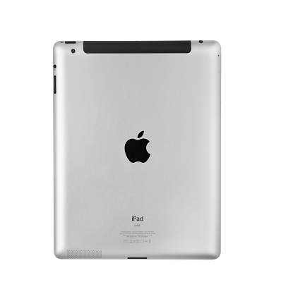 bangalore , india july 09, 2019 back view of Apple iPad Air metal textured , developed by Apple