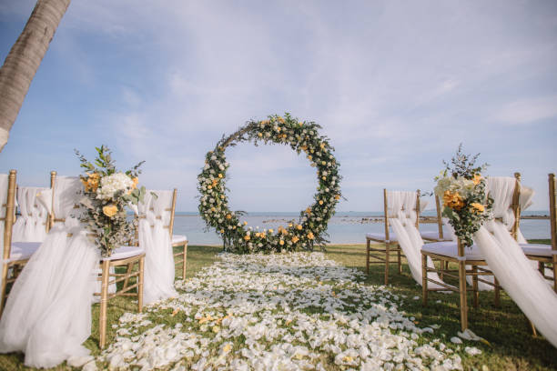 Beach Wedding Setup Stock Photos, Pictures & Royalty-Free Images - iStock
