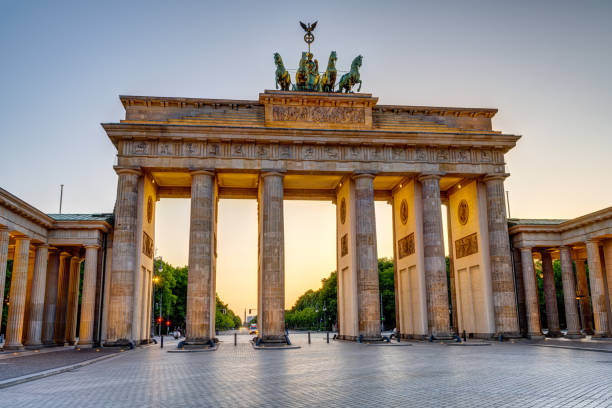 istock The historic Brandenburg Gate in Berlin 1255340151
