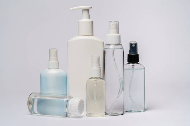 istock group of hand sanitizer spray or liquid soap bottles over light grey background 1255344804