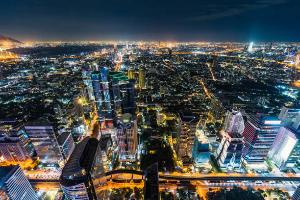 istock Bangkok city at night, Thailand 1255345029