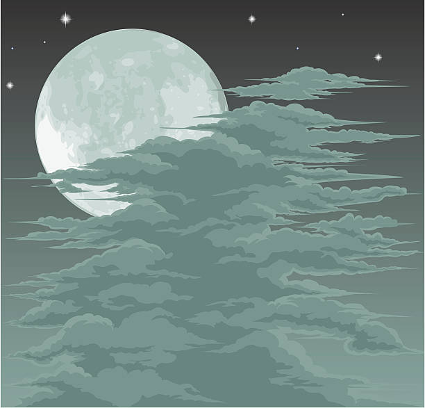 230+ Full Moon Obscured By Clouds Stock Photos, Pictures & Royalty