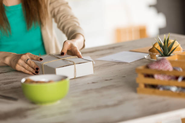 istock Finished putting together a care package for a loved one during quarantine 1255353074