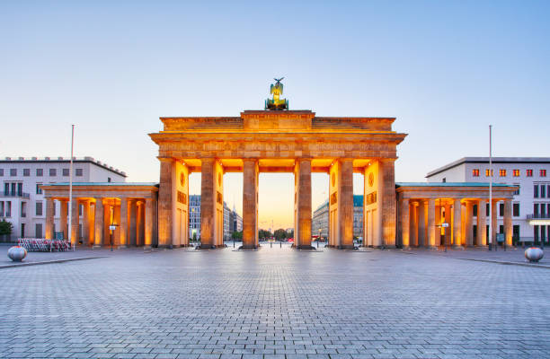 istock Brandenburg gate of Berlin, Germany 1255353178