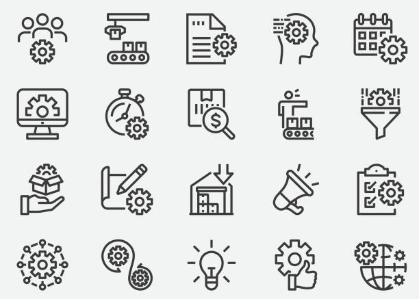 Product Management Line Icons