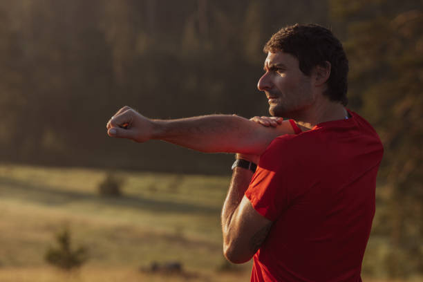 istock Morning jogging in a field 1255356135