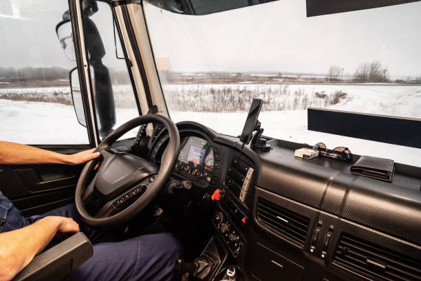 istock A driver at the workplace driving a truck 1255360714