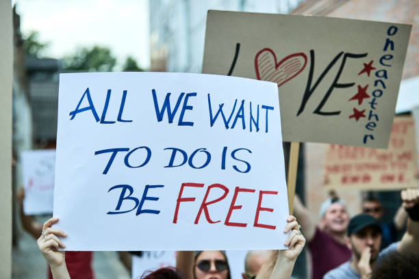 istock Freedom for all the people! 1255361401
