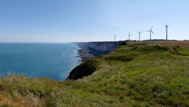 istock Wind turbines in the Normandy coast 1255365414