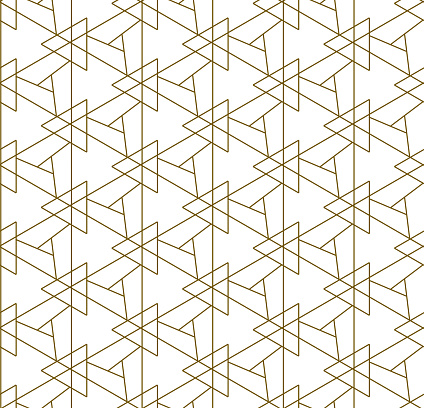 Continuous Shape Pattern Repetitive Retro Graphic Continuous Shapes Pattern Repeat Vintage ...