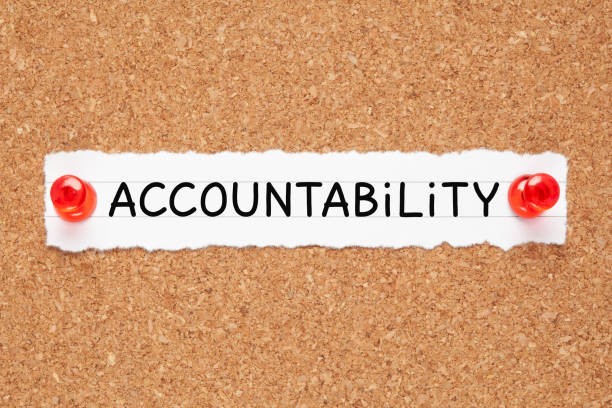 istock Word Accountability Cork Bulletin Board Concept 1255373079