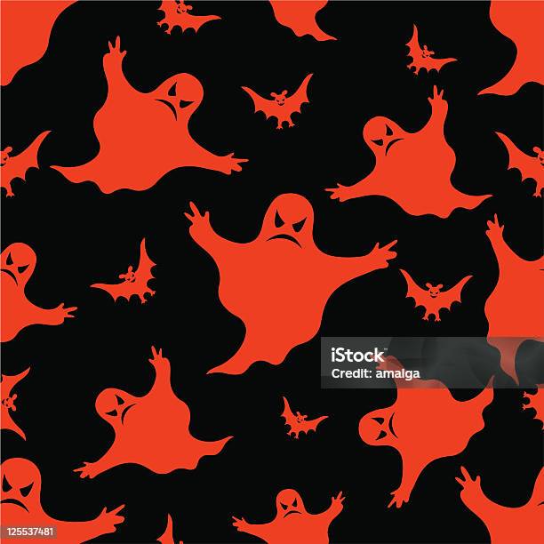 Halloween Motif Sans Couture Vecteurs libres de droits et plus d'images vectorielles de Cartoon - Cartoon, Chauve-souris, Couleur et motif du pelage