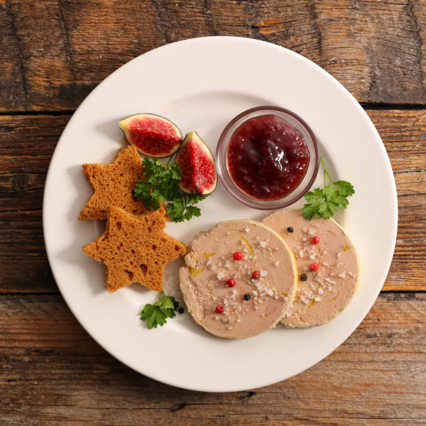 istock gingerbread toast with foie gras and fig 1255376187