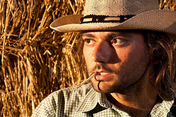 tough cowboy - sharecropper fotografías e imágenes de stock